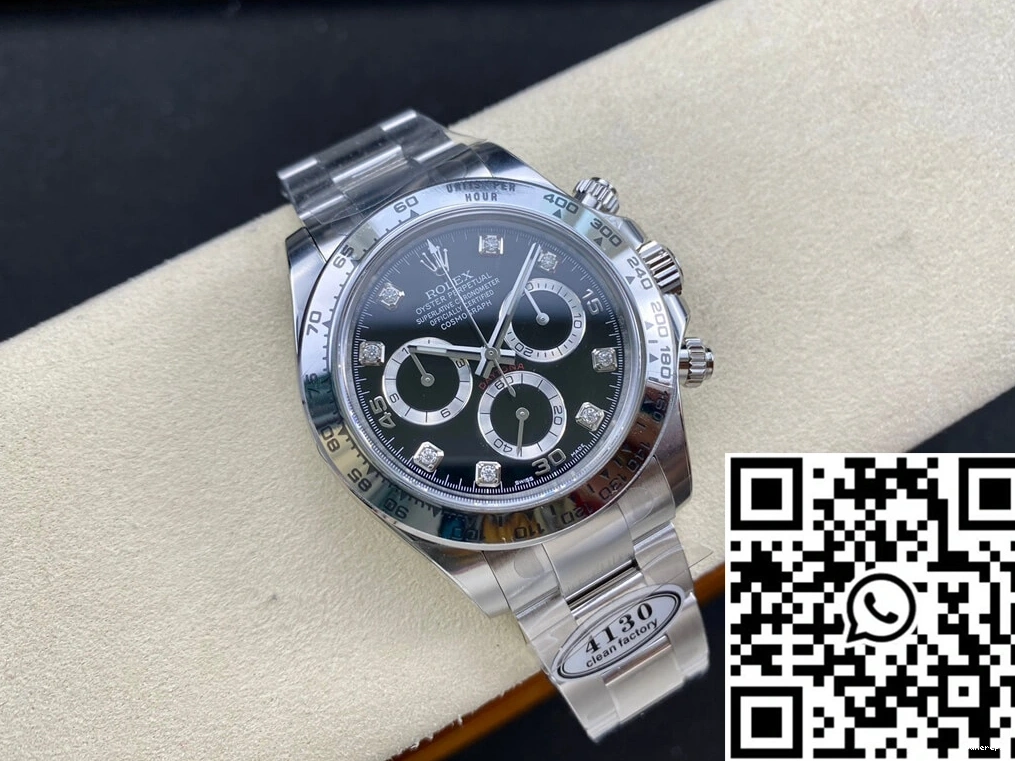Clean Daytona M116509-0055 Factory Dial Cosmograph Black Rolex 0505